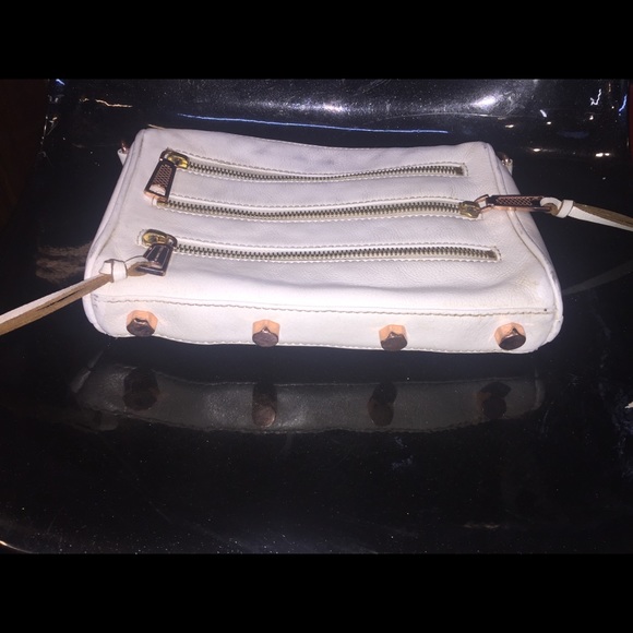 Rebecca Minkoff Mini White Leather Crossbody Bag - Picture 3 of 8